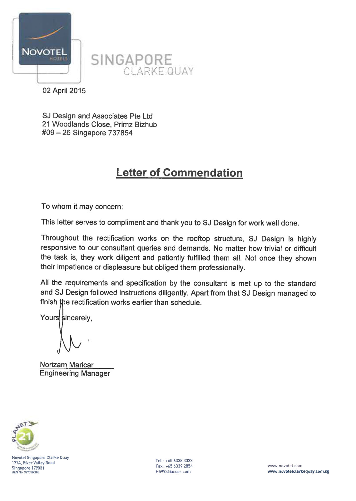 commendation